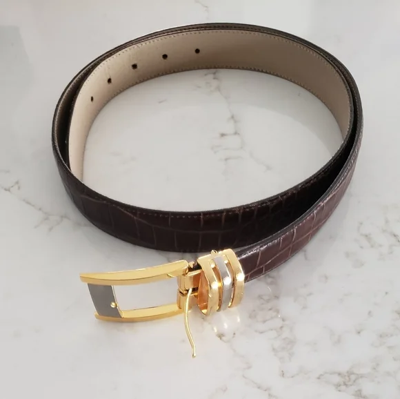 GENUINE Italian Leather Belt - Picture 1 of 8